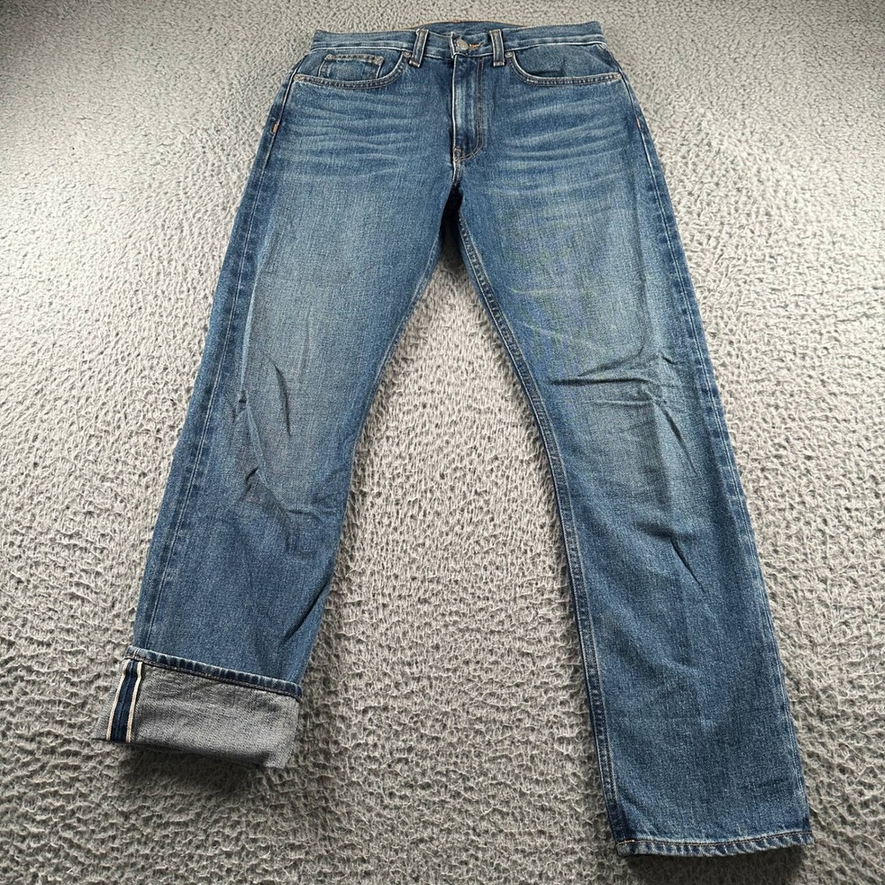 Brock Collection Jeans Womens 4 Blue Straight Leg Selvedge Japanese‎ Denim